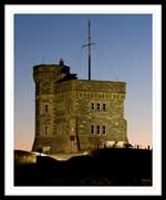 Cabot Tower.  The bright dot above Cabot Tower is the star Alpha in the constellation Aquila.  Its visual magnitude is 0.76.