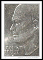 Eisenhower $1 U.S. Coin - 1976 (37 mm in diameter)