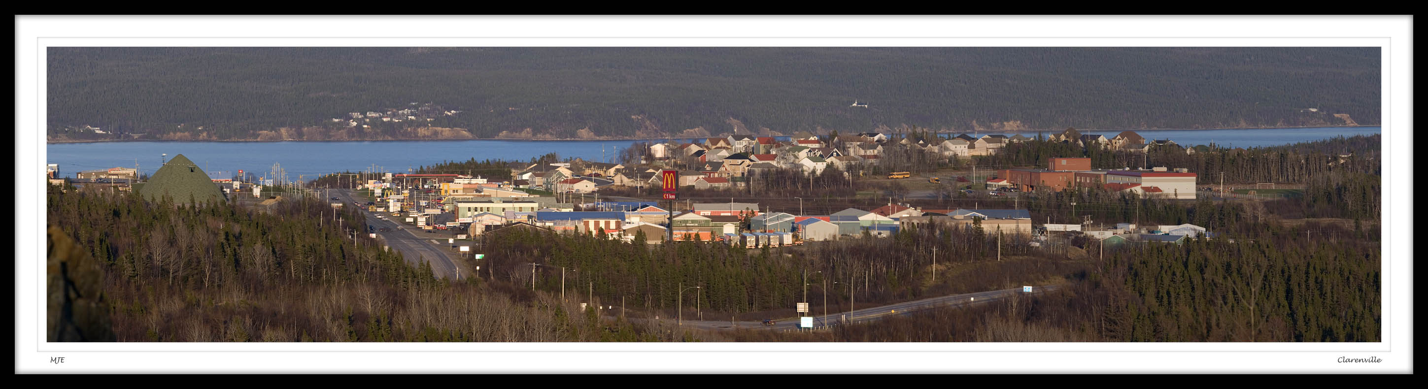 Clarenville as seen from the White Hills Road on May 23, 2007.